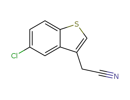 Molecular Structure of 23799-60-2 (5-CHLOROTHIANAPHTHENE-3-ACETONITRILE)