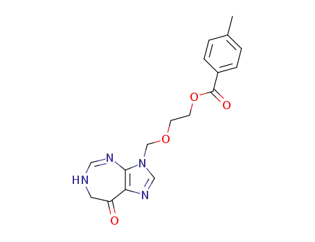 6,7-dihydro-3-<<2-(p-toluoyloxy)ethoxy>methyl>imidazo<4,5-d><1,3>diazepin-8(3H)-one