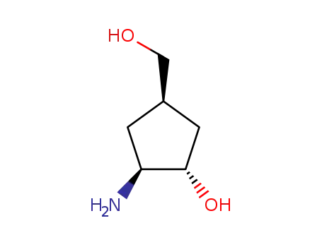 Molecular Structure of 68715-64-0 (2-amino-4-(hydroxymethyl)cyclopentanol)