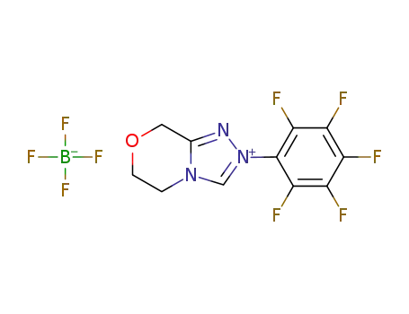 2-(perfluorophenyl)-6,8-dihydro-5H-[1,2,4]triazolo[3,4-c][1,4]oxazin-2-ium tetrafluoroborate