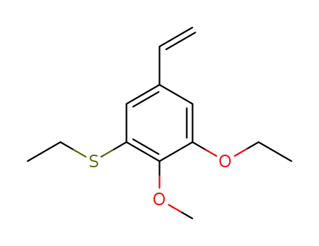 1-Ethoxy-3-ethylsulfanyl-2-methoxy-5-vinyl-benzene