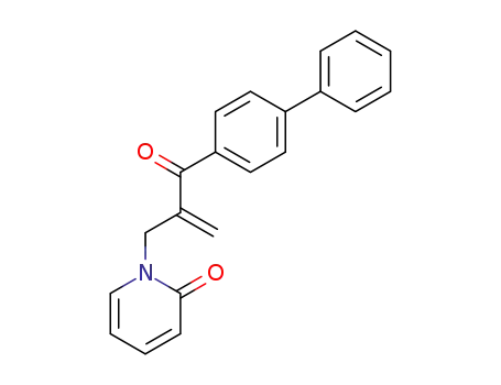 Molecular Structure of 108664-43-3 (1-[2-(biphenyl-4-ylcarbonyl)prop-2-en-1-yl]pyridin-2(1H)-one)