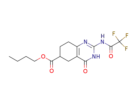 6-carbo-n-butoxy-4-hydroxy-2-(trifluoroacetamido)-5,6,7,8-tetrahydroquinazoline