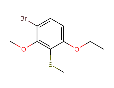 Benzene, 1-bromo-4-ethoxy-2-methoxy-3-(methylthio)-