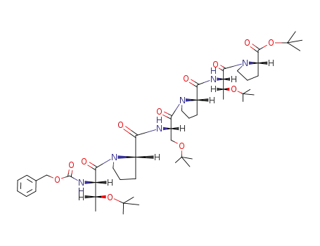 Molecular Structure of 128090-86-8 (Z-Thr(tBu)-Pro-Ser(tBu)-Pro-Thr(tBu)-Pro-OtBu)