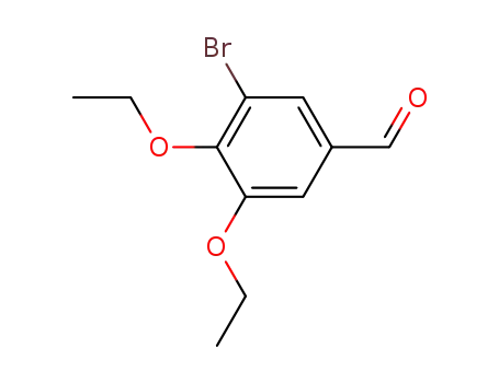 Molecular Structure of 90109-64-1 (3-BROMO-4,5-DIETHOXY-BENZALDEHYDE)