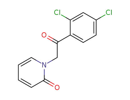Molecular Structure of 108664-61-5 (1-[2-(2,4-dichlorophenyl)-2-oxoethyl]hydropyridin-2-one)