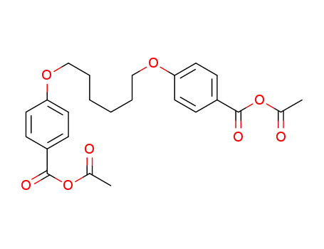 Molecular Structure of 151078-50-1 (1,6-BIS(P-ACETOXYCARBONYLPHENOXY)HEXANE&)