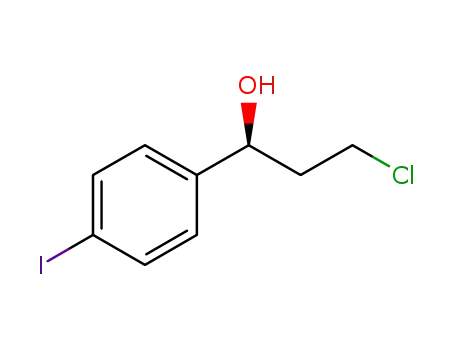 Molecular Structure of 1345507-82-5 ((S)-3-chloro-1-(4-iodophenyl)propan-1-ol)