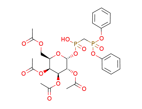 2,3,4,6-tetra-O-acetyl-α-D-galactopyranosyl 1-<<(diphenoxyphosphinyl)methyl>phosphonate>