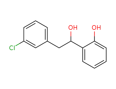 Molecular Structure of 89122-91-8 (Benzeneethanol, 3-chloro-a-(2-hydroxyphenyl)-)