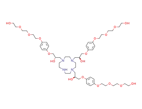 1,4,7-tris((S)-2-hydroxy-3-(4-(2-(2-(2-hydroxyethoxy)ethoxy)ethoxy)phenoxy)propyl)-1,4,7,10-tetraazacyclododecane