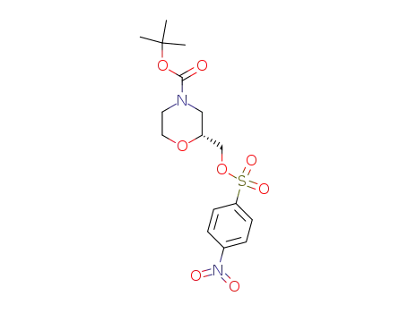 4-Morpholinecarboxylic acid, 2-[[[(4-nitrophenyl)sulfonyl]oxy]methyl]-,
1,1-dimethylethyl ester, (R)-