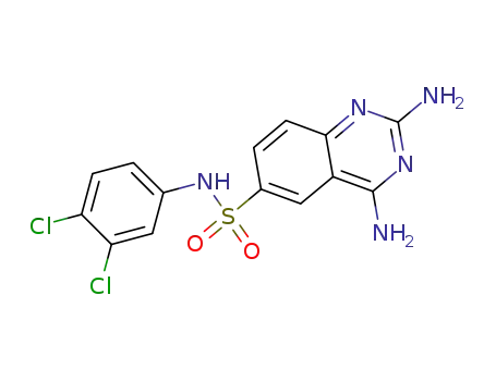 2,4-diamino-N-(3,4-dichlorophenyl)quinazoline-6-sulfonamide