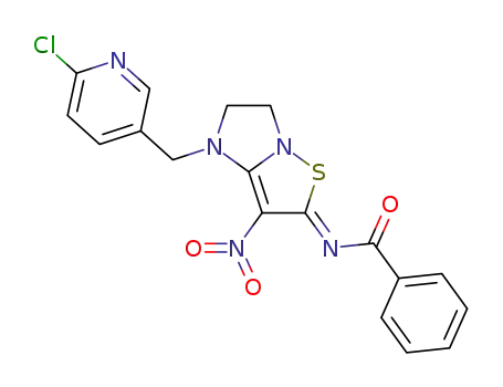 (Z)-N-[1-[(6-chloropyridin-3-yl)methyl]-2,3-dihydro-7-nitro-1H-imidazo[1,2-b]isothiazol-6-ylidene]benzamide