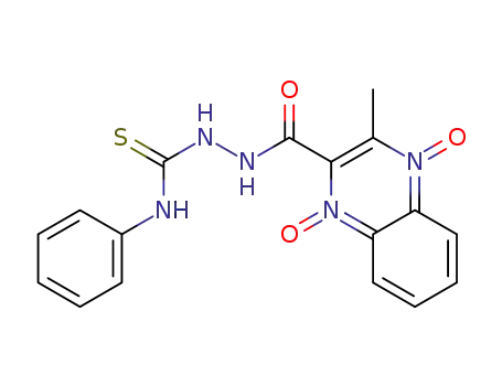 2-methyl-3-[2-(phenylcarbamothioyl)hydrazinocarbonyl]quinoxaline 1,4-dioxide