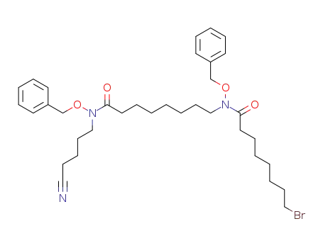 23-bromo-6,15-bis(benzyloxy)-7,16-dioxo-6,15-diazatricosanenitrile
