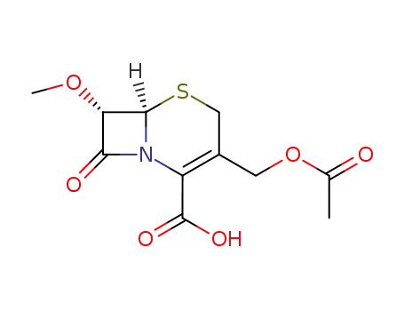 3-(acetoxymethyl)-7α-methoxy-8-oxo-5-thia-1-azabicyclo[4.2.0]oct-2-ene-2-carboxylic acid