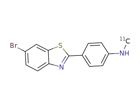 4-(6-bromobenzo[d]thiazol-2-yl)-N-(<sup>(11)</sup>C-methyl)aniline