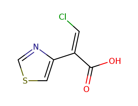 (E)-3-chloro-2-(thiazol-4-yl)propenoic acid