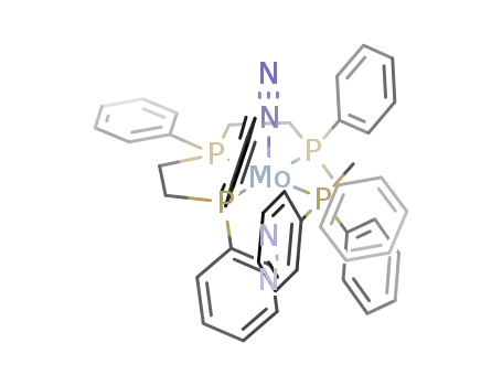 trans-[Mo(N<sub>2</sub>)2(bis(diphenylphosphinoethyl)phenylphosphine)(PMePh<sub>2</sub>)]