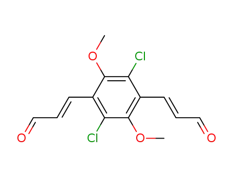 2-Propenal, 3,3'-(2,5-dichloro-3,6-dimethoxy-1,4-phenylene)bis-, (E,E)-
