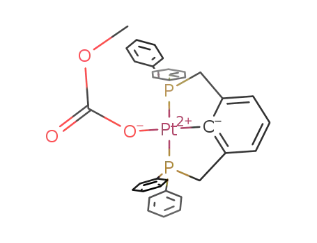 [2,6-bis[(diphenylphosphino)methyl]benzene]Pt(CO<sub>3</sub>Me)
