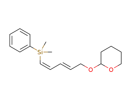 (1Z,3E)-1-dimethylphenylsilyl-5-(tetrahydropyran-2-yloxy)penta-1,3-diene