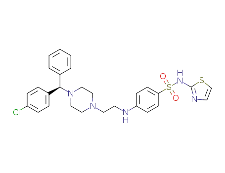 Molecular Structure of 1159975-50-4 (C<sub>28</sub>H<sub>30</sub>ClN<sub>5</sub>O<sub>2</sub>S<sub>2</sub>)
