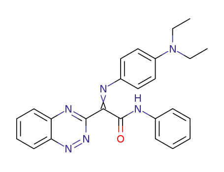 2-(p-N,N-Diethylamino-phenylimino)-1,2,4-benzotriazin-3-ylethansaeureanilid
