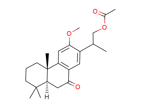 Acetic acid 2-((4bS,8aS)-3-methoxy-4b,8,8-trimethyl-10-oxo-4b,5,6,7,8,8a,9,10-octahydro-phenanthren-2-yl)-propyl ester