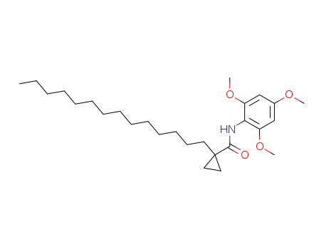 Molecular Structure of 140112-82-9 (Cyclopropanecarboxamide, 1-tetradecyl-N-(2,4,6-trimethoxyphenyl)-)