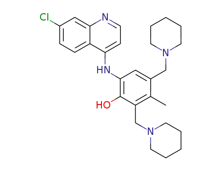 Phenol,6-[(7-chloro-4-quinolinyl)amino]-3-methyl-2,4-bis(1-piperidinylmethyl)-