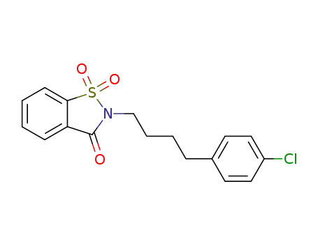 2-[4-(4-Chloro-phenyl)-butyl]-1,1-dioxo-1,2-dihydro-1λ<sup>6</sup>-benzo[d]isothiazol-3-one