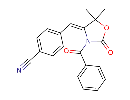 (Z)-4-((3-benzoyl-5,5-dimethyl-2-oxooxazolidin-4-ylidene)methyl)benzonitrile