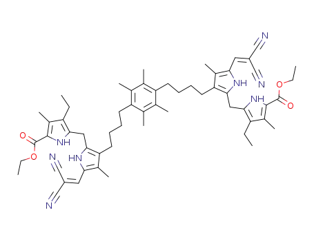 Molecular Structure of 102393-34-0 (C<sub>58</sub>H<sub>70</sub>N<sub>8</sub>O<sub>4</sub>)
