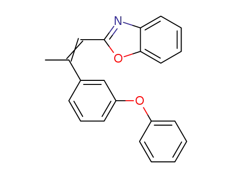 Molecular Structure of 1347646-73-4 (2-[2-(3-phenoxyphenyl)propen-1-en-1-yl]benzoxazole)