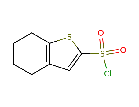 벤조 [b] 티 오펜 -2- 설 포닐 클로라이드, 4,5,6,7- 테트라 하이드로-(9Cl)