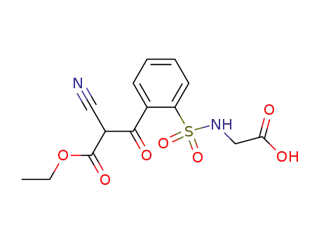 3-[2-(Carboxymethyl-sulfamoyl)-phenyl]-2-cyano-3-oxo-propionic acid ethyl ester