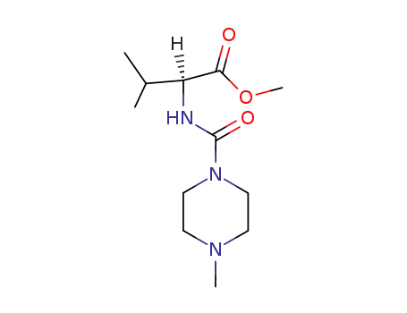 Molecular Structure of 134807-16-2 (N-<(1-methylpiperazin-4-yl)carbonyl>valine methyl ester)