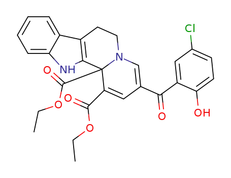 3-(5-Chloro-2-hydroxybenzoyl)-7,12-dihydro-6H-indolo[2,3-a]quinolizine-1,12b-dicarboxylic acid diethyl ester