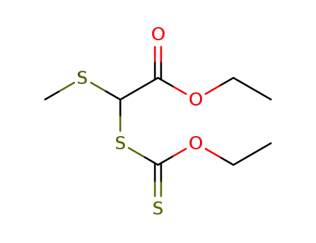 ethyl 2-((ethoxycarbonothioyl)thio)-2-(methylthio)acetate
