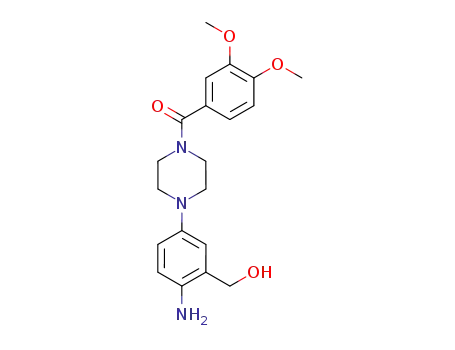 4-(4-amino-3-hydroxymethylphenyl)-1-(3,4-dimethoxybenzoyl)piperazine