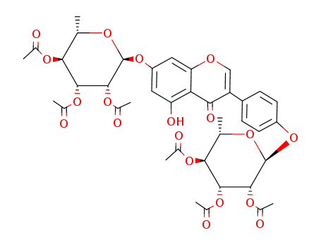 genistein 4',7-di-O-(tri-O-acetyl-α-L-rhamnopyranoside)