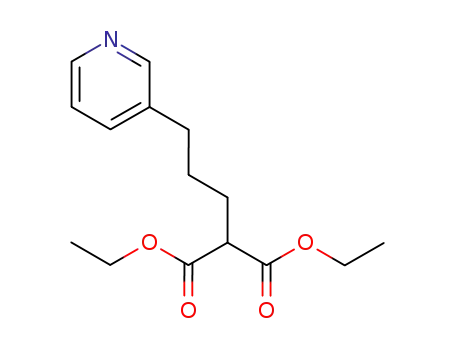 Molecular Structure of 84200-02-2 (diethyl [3-(pyridin-3-yl)-propyl]-malonate)