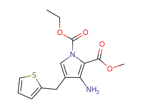 3-Amino-4-thiophen-2-ylmethyl-pyrrole-1,2-dicarboxylic acid 1-ethyl ester 2-methyl ester