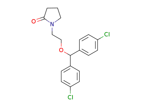 1-<2-<bis(4-chlorophenyl)methoxy>ethyl>-2-pyrrolidinone