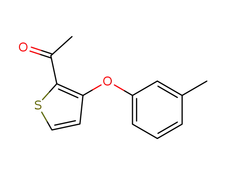 Molecular Structure of 1372806-68-2 (2-acetyl-3-(m-tolyloxy)thiophene)