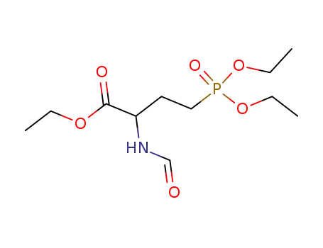 ethyl D,L-2-formamido-4-(diethoxyphosphinyl)butanoate