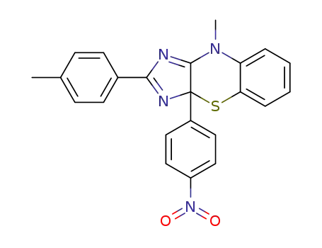 9-methyl-3a-(4-nitrophenyl)-2-p-tolyl-3a,9-dihydrobenzo[b]imidazo[4,5-e]-1,4-thiazine